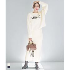 コカ(coca)のウォッシャブル モールニットスカート 全2色