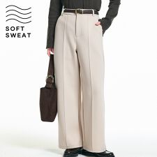 コカ(coca)のソフトスウェットピンタックパンツ 全2色