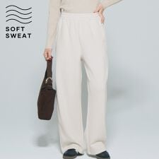 コカ(coca)の【裏起毛】ソフトスウェットワイドパンツ