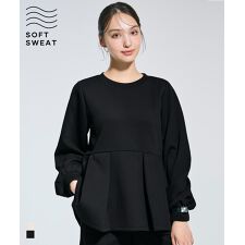 コカ(coca)のソフトスウェットタックフレアトップス 全2色