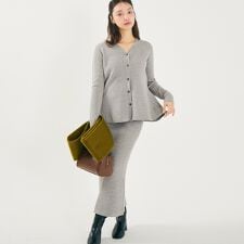 コカ(coca)の【セットアップ】カーディガンスカートセットアップ 全2色