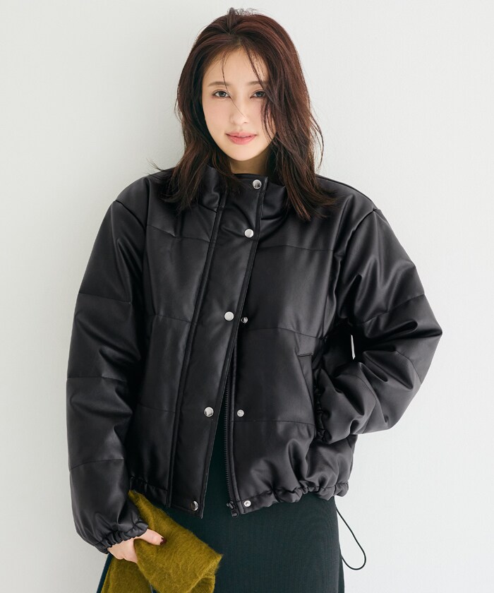 フェイクレザー中綿ジャケット | コカ(coca) | マルイウェブチャネル