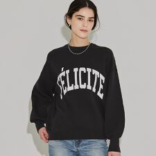 スウェットライクニットプリントトップス 全2色