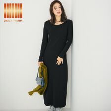 【DAILY WARM】2way裏起毛リブIラインワンピース 全2色