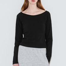 ラグランオフショルダーロングTシャツ 全3色