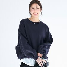 裏毛ボリュームシルエットスウェット 全2色