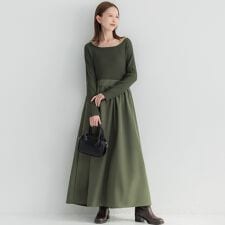 ニットドッキングワンピース 全2色