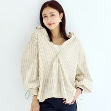 袖シャーリングシャツ 全2色