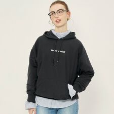 ミニ裏毛刺繍ロゴプルパーカー 全2色