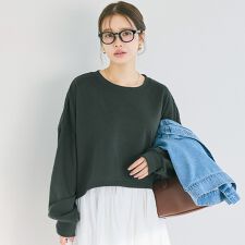 裏毛クロップドスウェット 全4色