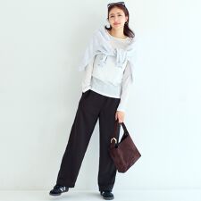 裏毛カーブスウェットパンツ 全2色