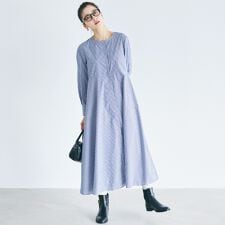 SOLOTEX(R)使用フレアシャツワンピース 全2色