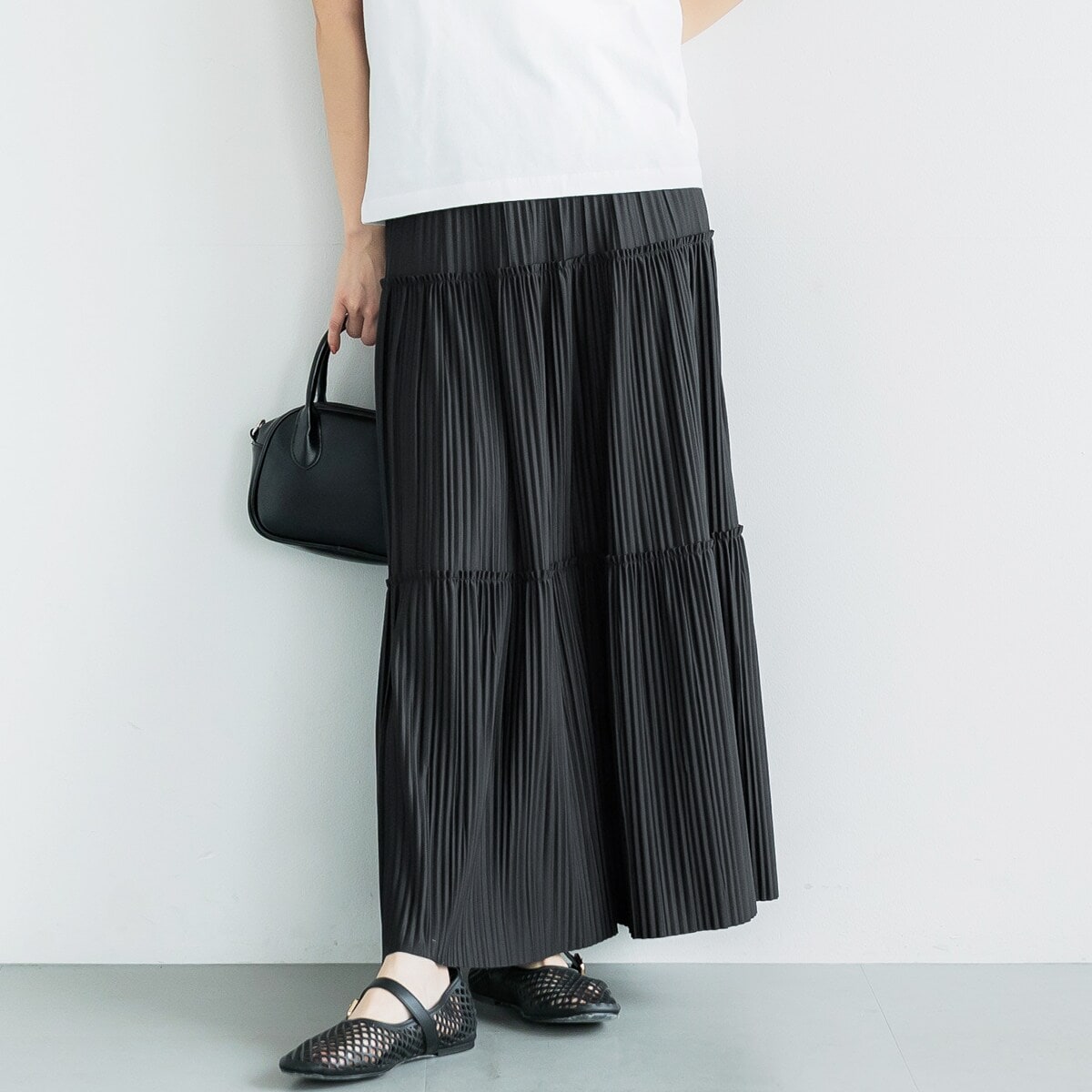 ティアードプリーツスカート 全2色