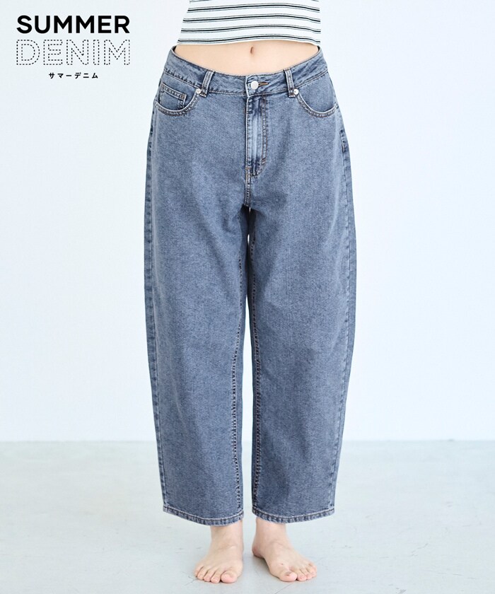 薄くて軽い】サマーデニムカーブパンツ 全2色 | コカ(coca) | マルイ