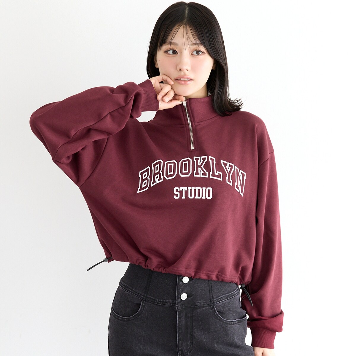 ⭐︎トップス⭐︎リーフグリーン⭐︎未使用品 ユース ハーフジップドロストスウェットトップス 全2色 | コカ(coca