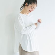 コカ(coca)の【新色登場】サイドスリット 長袖Tシャツ 全4色