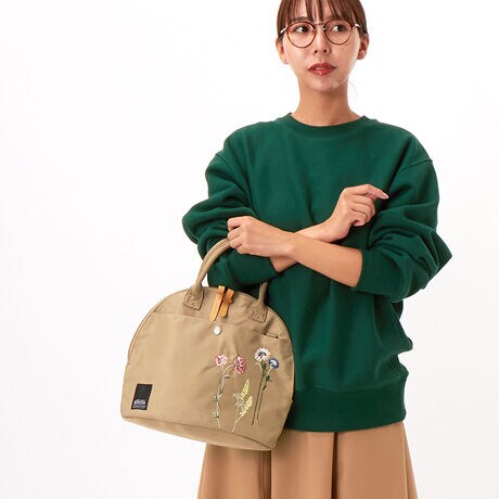 glanta」ツインフラワー刺繍ショルダーバッグ | グレンタ(glanta 