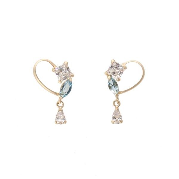 【Samantha Tiara】K10PG ストーンピアス≪4月 誕生石≫ K10PG ストーンピアス≪4月 誕生石≫ | サマンサティアラ
