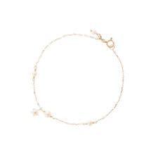 K10 YG フラワーパールブレスレット