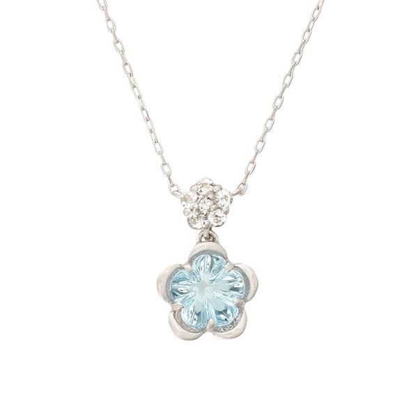 Samantha Tiara 紫陽花モチーフ ネックレス Amazon.co.jp: [サマンサティアラ] 紫陽花モチーフネックレス