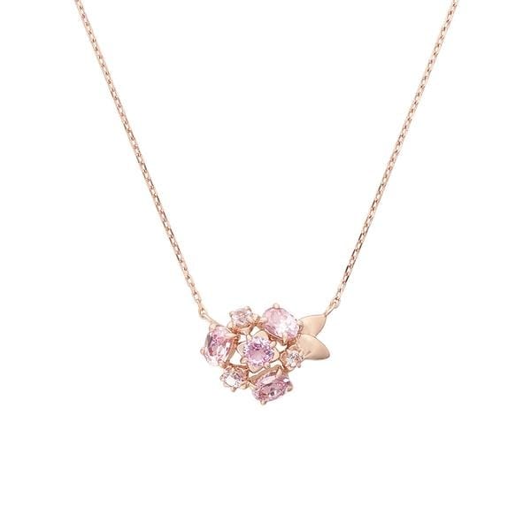 【Samantha Tiara】紫陽花モチーフネックレス 紫陽花モチーフネックレス(40cm SILVER YGメッキ