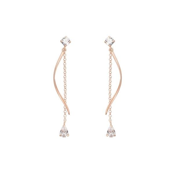 アンアンです！サマンサティアラ 淡水パールのロングピアス トライアングル パール ピアス | サマンサティアラ(samantha