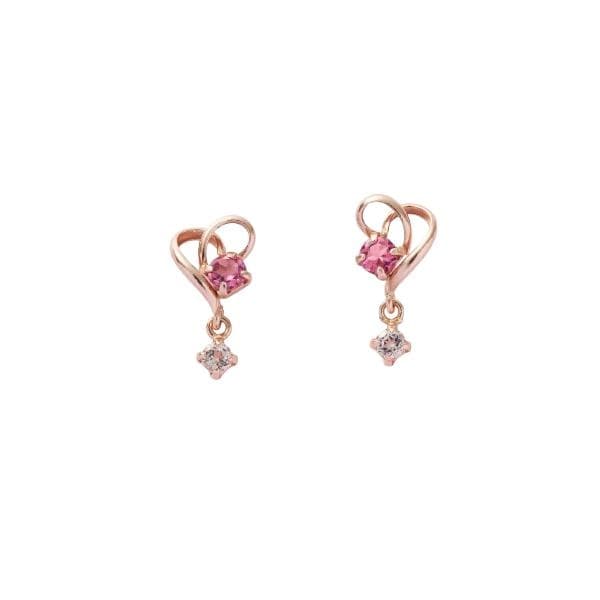Samantha tiara ターコイズチェーンピアス K10 WG ロングチェーンピアス(FREE K10 ホワイト): Samantha