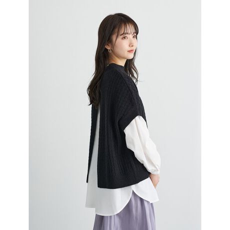 Set2点ニットベスト ブラウス アースミュージック エコロジー Earth Music Ecology ファッション通販 マルイウェブチャネル Cb001 653 54 01