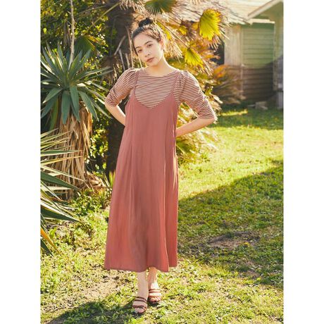 フロントタックレイヤードキャミワンピース アースミュージック エコロジー Earth Music Ecology 1l22l0h00 ファッション通販 マルイウェブチャネル