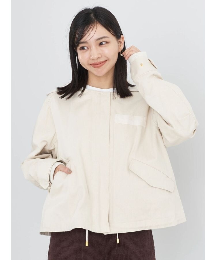 パーカー付きミリタリーブルゾン | アースミュージック＆エコロジー