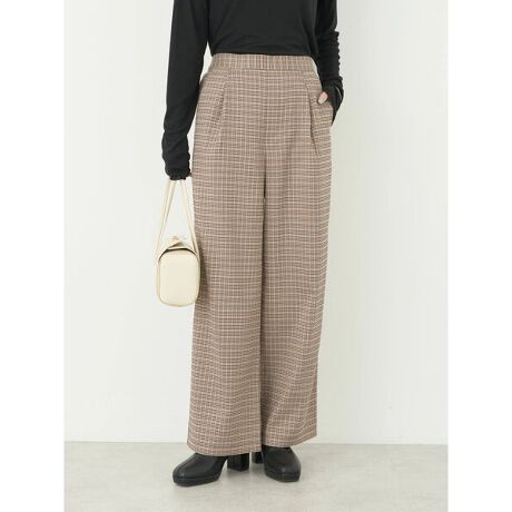 チェックストレートパンツ | アースミュージック＆エコロジー(earth 
