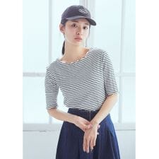 ランダムリブメロー半袖プルオーバー