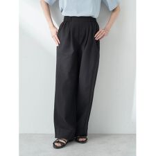 綿麻キャンブリッククロップドパンツ
