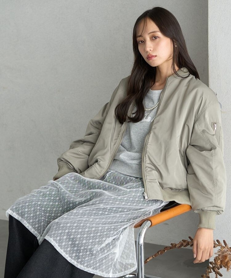 ★極美品★ アダムエロペ　MA-1 ボアリバーシブルコート ADAM ET ROPÉ FEMME(アダム エ ロペ ファム) / 《ドラマ着用