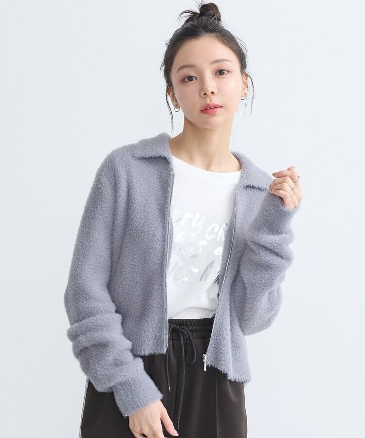 シャギージップカーディガン | アースミュージック＆エコロジー(earth