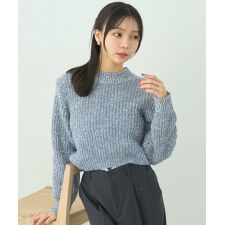 アースミュージック＆エコロジー(earth music&ecology)のブラッシュヤーンニットプルオーバー