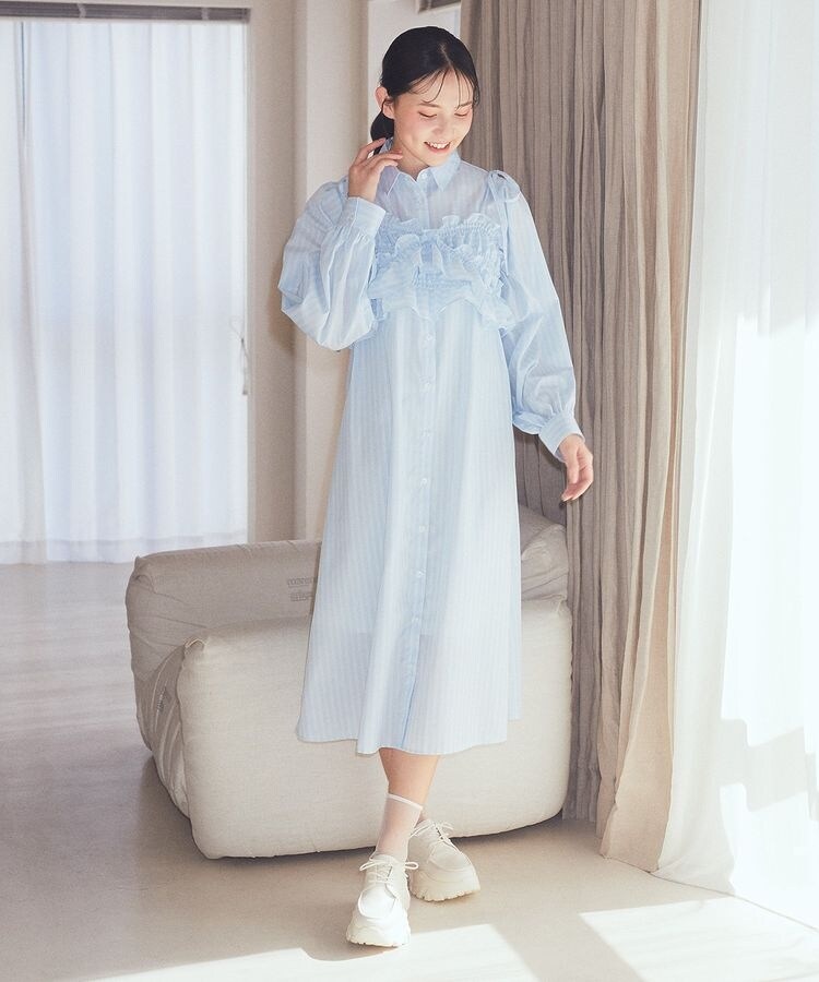 SET2点シャーリングビスチェ+シャツワンピース | アースミュージック
