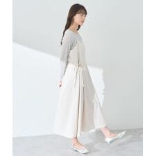 サイドリボンラップ風キャミワンピース