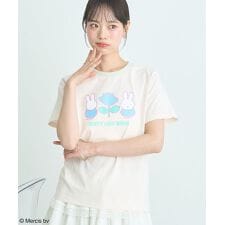 miffy／earth Rose ringer Tee