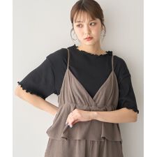メローリブ五分袖プルオーバー