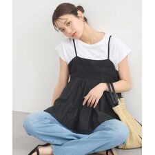 SET2点レースキャミ+フレンチTee