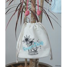 アースミュージック＆エコロジー(earth music&ecology)のスティッチ／ロープコードパファーバッグ