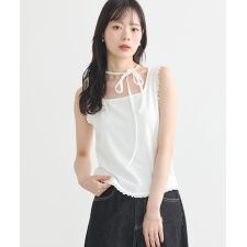 マルチwayネックホルターレースタンク