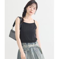 ダブルストラップパターンメッシュキャミソール