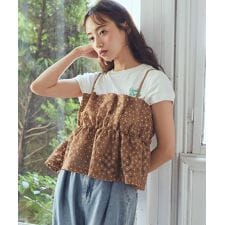 キラキラフラワー刺繍ビスチェ