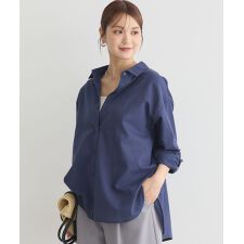 綿麻混ベーシックシャツ