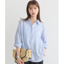 綿麻混ベーシックシャツ