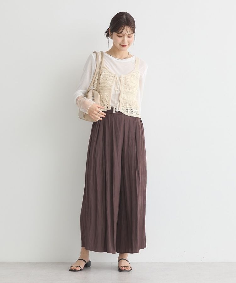 【 ADAM ET ROPE⠀】オリーブグリーン フリンジビスチェ ADAM ET ROPE⠀】オリーブグリーン フリンジビスチェ