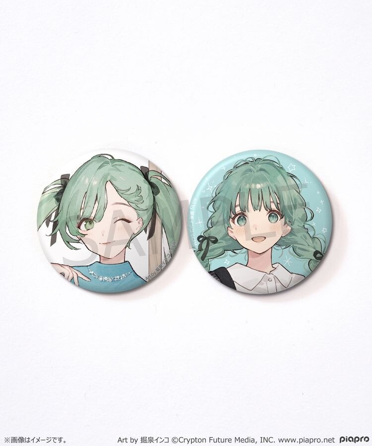 初音ミク earth music＆ecology 缶バッジ セット earth music&ecology｜初音ミク 缶バッジセット | Rakuten