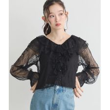 SET2点ラッフルレースブラウス＋キャミソール
